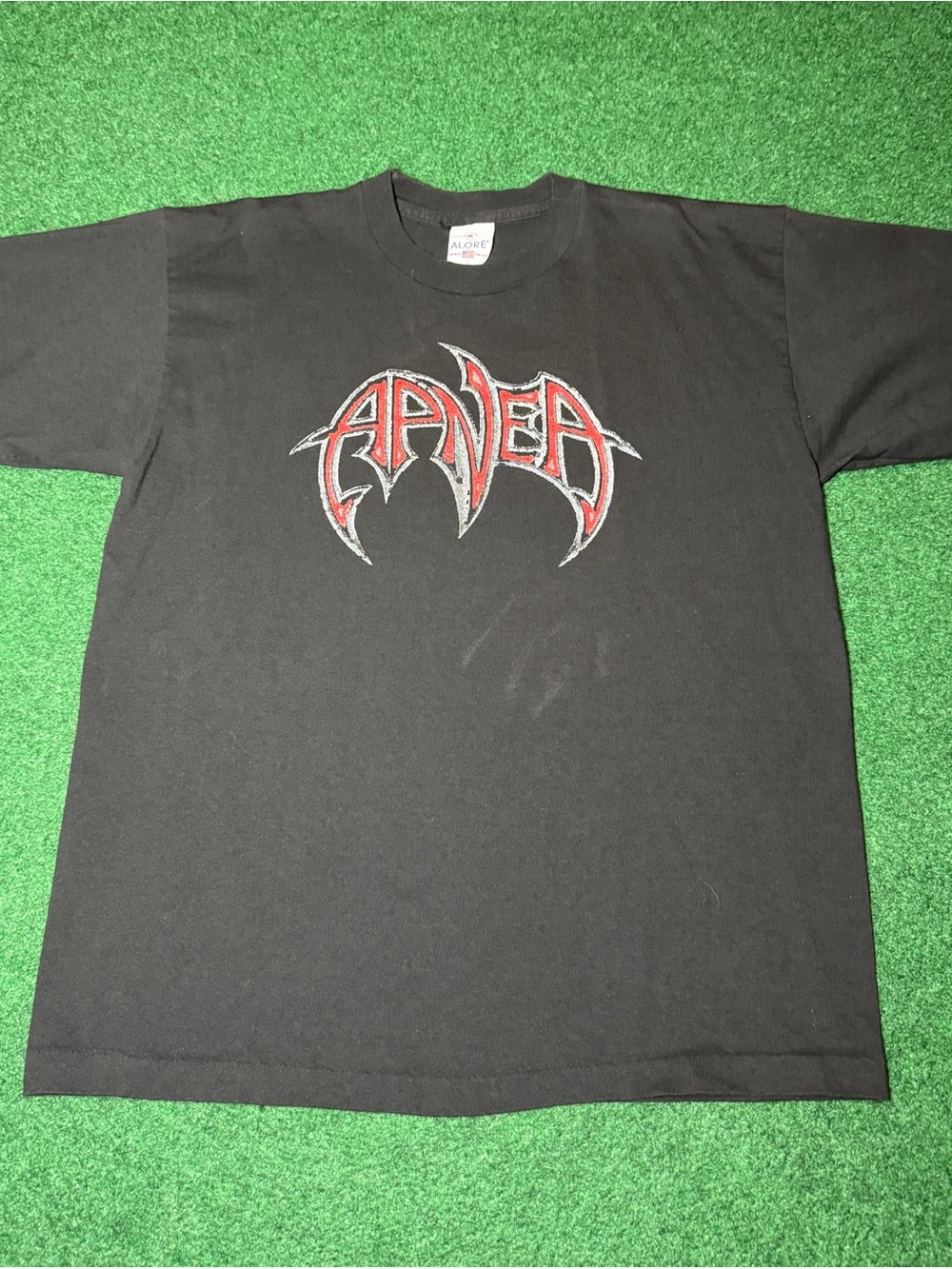 Vintage 90s Apnea Death Metal Band Tee T-shirt, Rare Obscure Immolation (Large)